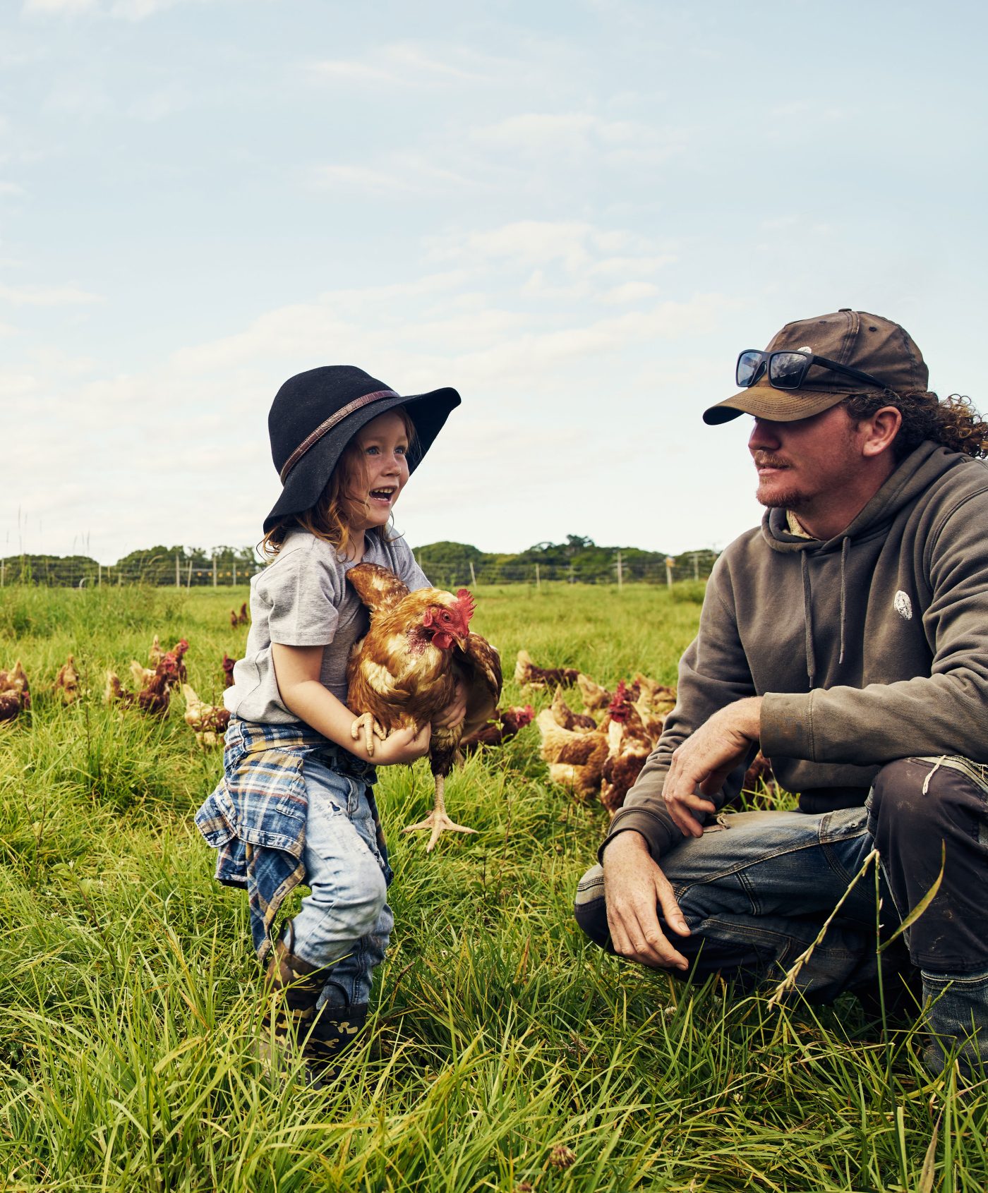 Saying hello on the farm